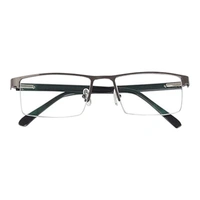 +1.75 Power Bifocal Rectangular Half Rim Metal Frame Reading Glasses for both Men and Women - +1.75