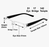 Compact Reading Glasses for men and women pack of 2