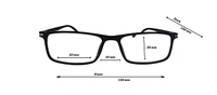 TR90 Frame light weight rectangular design Reading glasses for men and women - +2.00