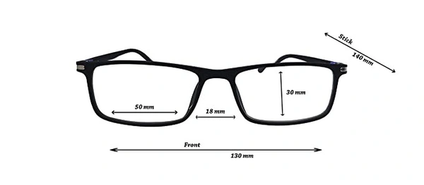 TR90 Frame light weight rectangular design Reading glasses for men and women - +2.00