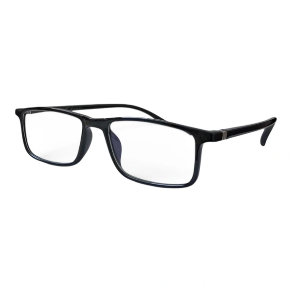 Blue Cut Rectangular Light Weight Readon Reading Glass For Men and Women - +1.00
