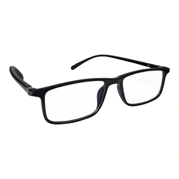Blue Cut Rectangular Light Weight Readon Reading Glass For Men and Women - +1.00
