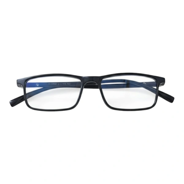 Blue Cut Rectangular Light Weight Readon Reading Glass For Men and Women - +1.00