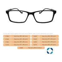 Blue Cut Rectangular Light Weight Readon Reading Glass For Men and Women - +1.00