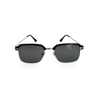 Day & Night use Square Design Silver Colour Metal Frame Computer cum Sunglass for Men