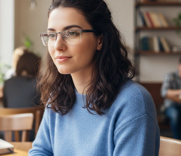 +2.75 Power Bifocal Rectangular Half Rim Metal Frame Reading Glasses for both Men and Women - +2.75