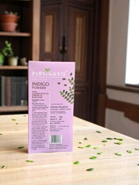 Indigo Powder (HAIRCARE) KEY BENEFITS
* Helps prevent premature greying and maintains natural hair color
* Soothes scalp irritation and helps reduce dandruff and itching.
* Acts as a natural conditioner, making hair soft, shiny, and manageable.
* Improves Scalp Health
* Indigo powder naturally dyes hair a deep black or dark brown when used with henna