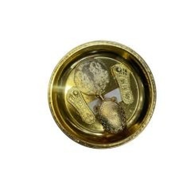 Plate Charan Coin set (Brass) - Brass