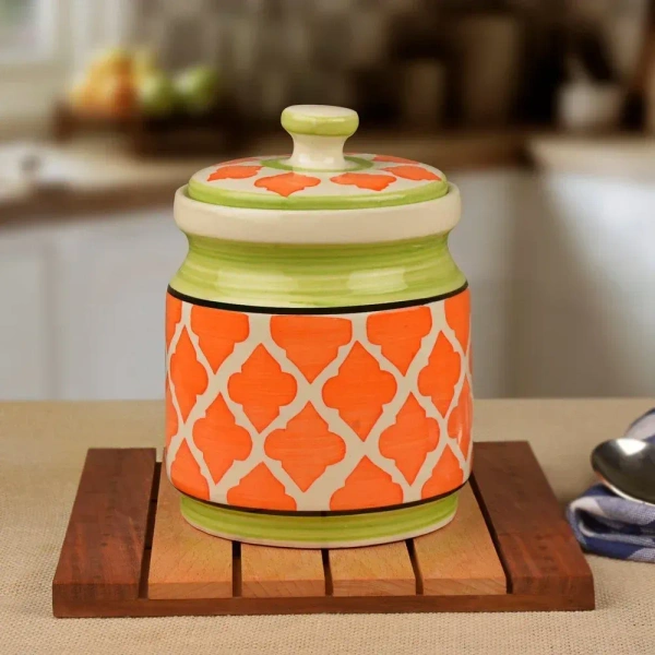 Ceramic Jars with Lid Multipurpose Barni