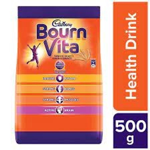Cadbury Bournvita Health Drink Nutrition Drink (500 g, Chocolate Flavored) -