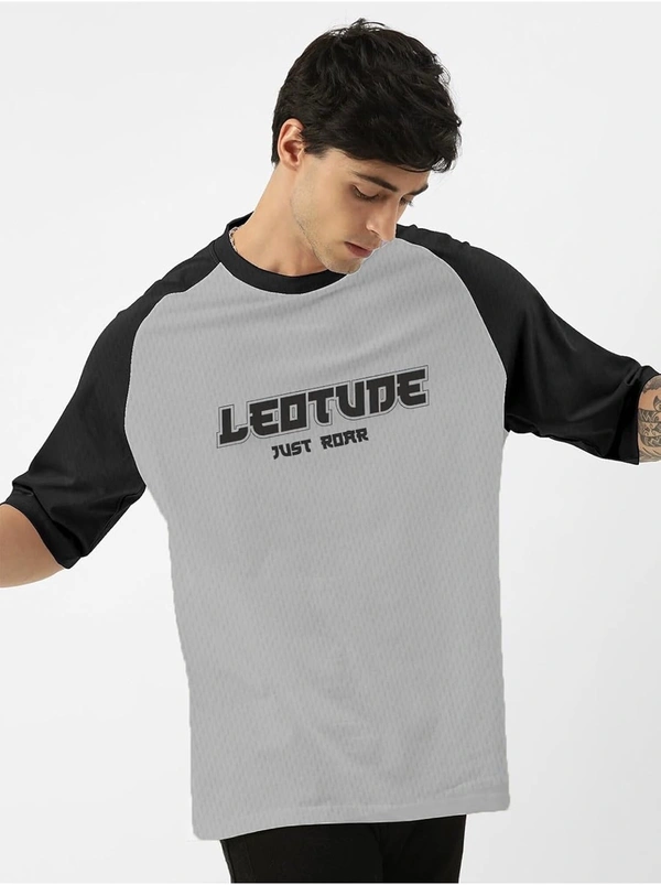 MORION LEOTUDE Men Polycotton Classy Look Dri-Fit Round Neck Half Sleeve Tshirt| Colorful Oversized Fit T-Shirt for Mans - Red, M