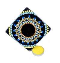 Single Tea Light Holder - Blue