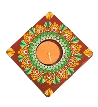 Single Tea Light Holder - Red