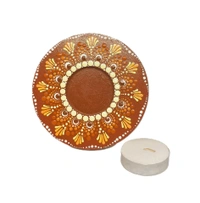 Single Tea Light Holder - Red