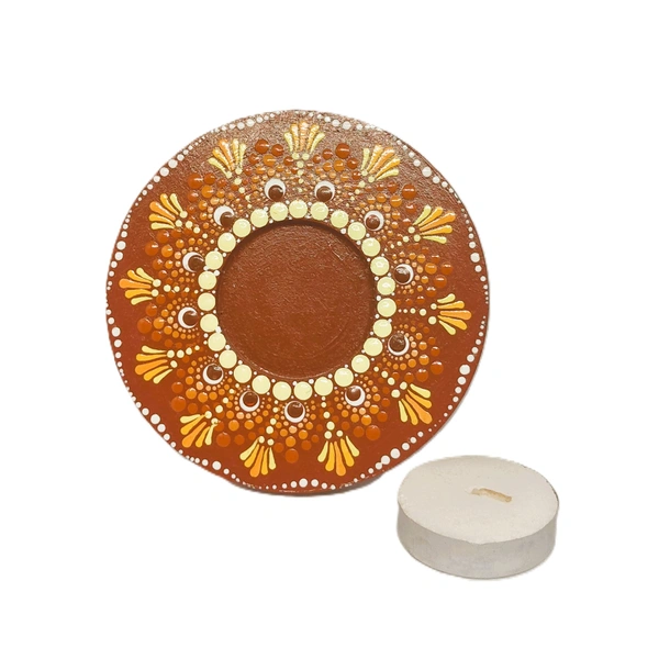 Single Tea Light Holder - Red