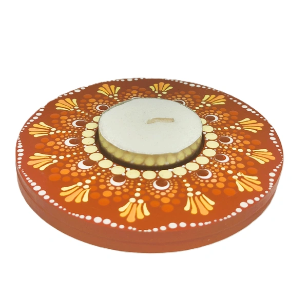 Single Tea Light Holder - Red