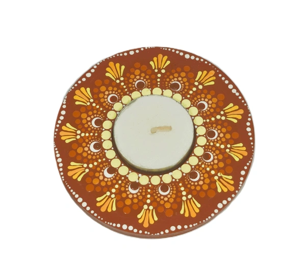 Single Tea Light Holder - Red