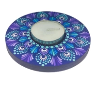 Single Tea Light Holder - Blue