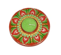 Single Tea Light Holder - Red