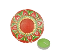 Single Tea Light Holder - Red