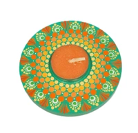 Single Tea Light Holder - Green