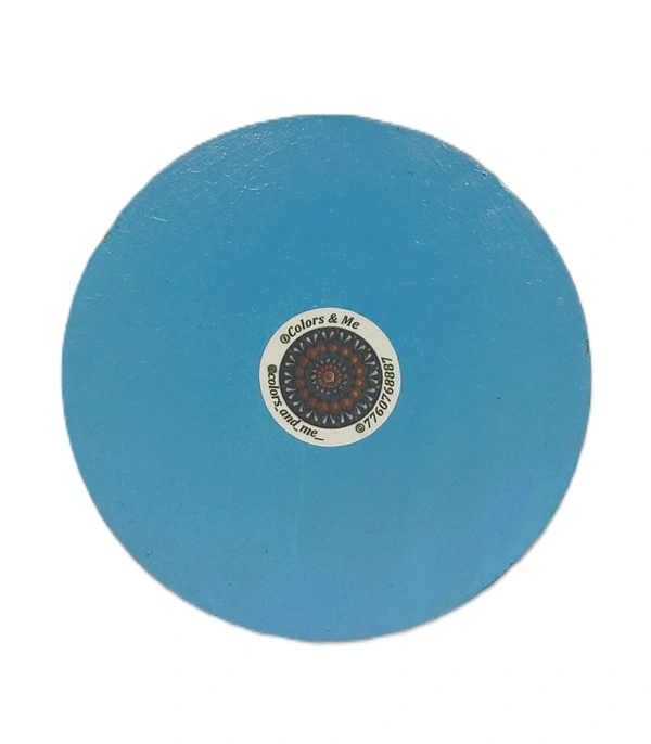 Single Tea Light Holder - Cyan Aqua