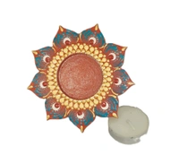 Single Tea Light Holder - Red