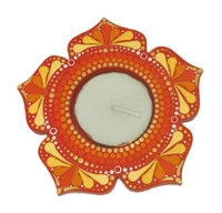 Single Tea Light Holder - Red