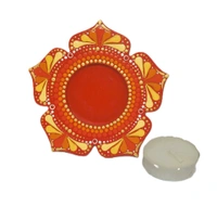 Single Tea Light Holder - Red