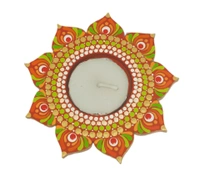 Single Tea Light Holder - Red