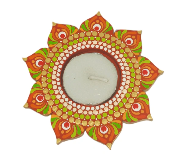 Single Tea Light Holder - Red