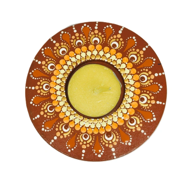 Single Tea Light Holder - Red