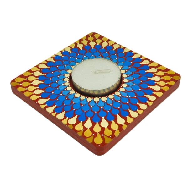 Single Tea Light Holder - Red
