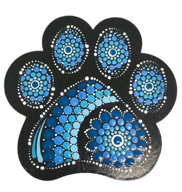 Paw Shape Fridge Magnet - Black Midnight Inkwells