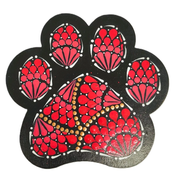 Paw Shape Fridge Magnet - Black Midnight Inkwells