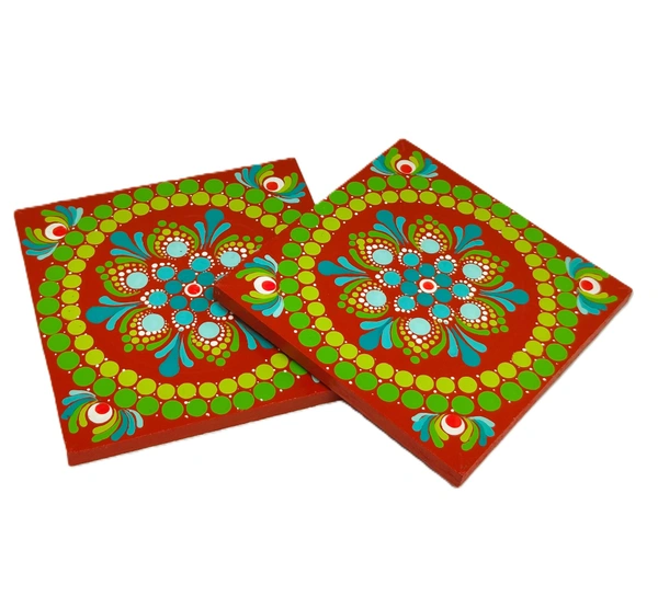 Coaster sets - Crimson Red