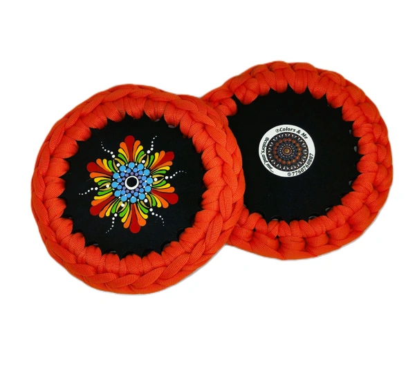 Coaster sets - Crochet  - Black Midnight Inkwells