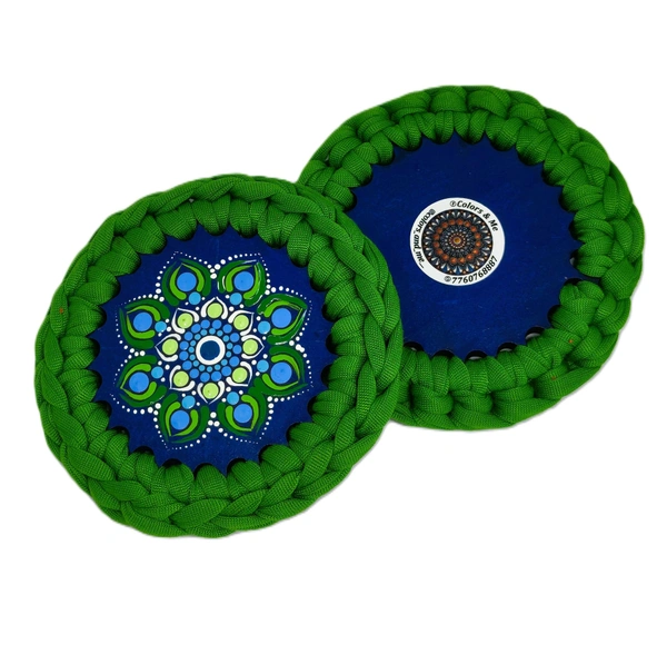 Coaster sets - Crochet  - Black Midnight Inkwells