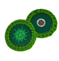 Coaster sets - Crochet  - Black Midnight Inkwells