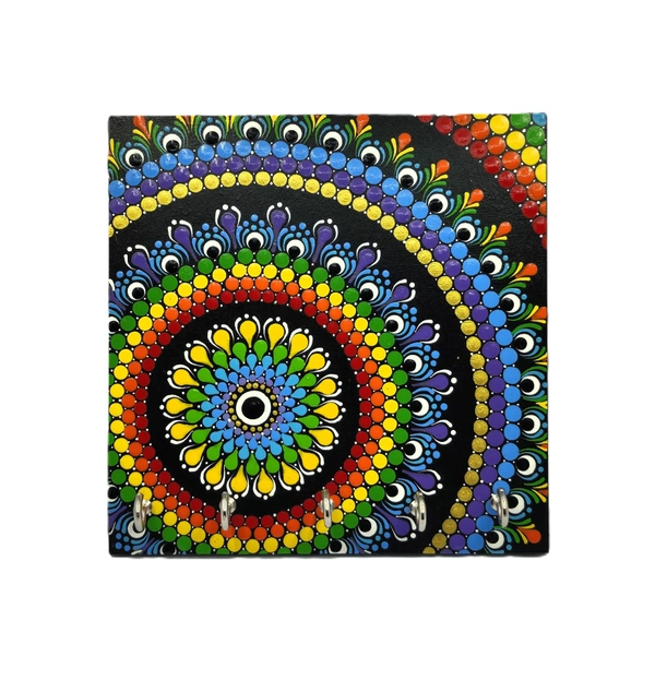 Key Hanger - Vibgyor colors - Black Base