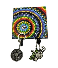 Key Hanger - Vibgyor colors - Black Base