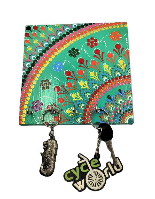 Key Hanger - Aqua Green