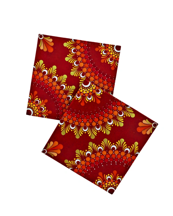 Coaster sets - Crimson Red