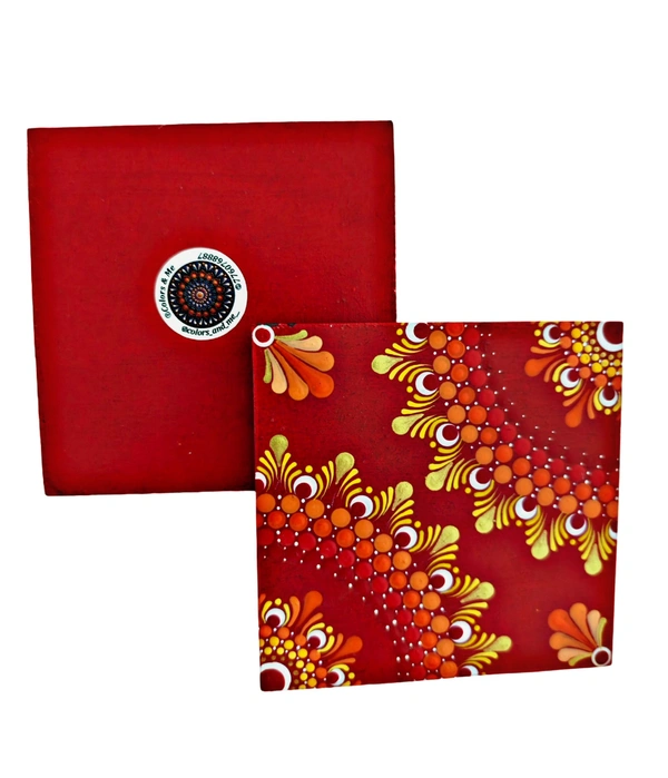 Coaster sets - Crimson Red
