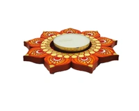 Single Tea Light Holder - Red