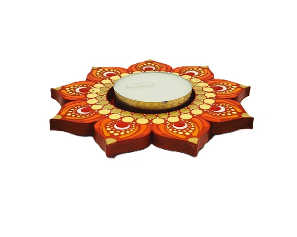 Single Tea Light Holder - Red