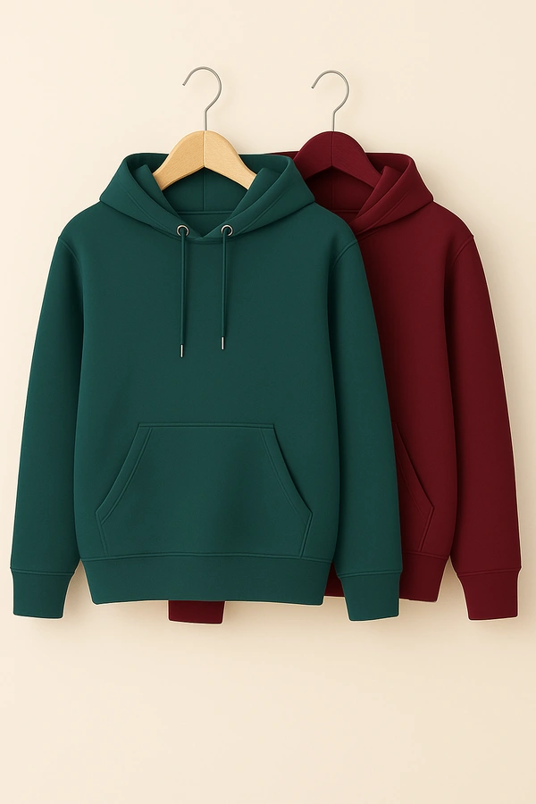 The Caba Cozy- Zaara Premium Winter Hoodie Collection for Pack Of 2 Men & Women | Classic Fleece Hoodies - XXL-44