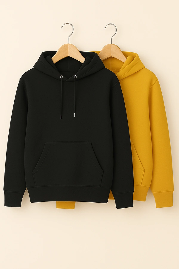 The Caba Cozy- Zaara Premium Winter Hoodie Collection for Pack Of 2 Men & Women | Classic Fleece Hoodies - XXL-44