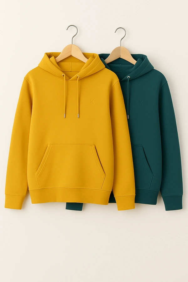 The Caba Cozy- Zaara Premium Winter Hoodie Collection for Pack Of 2 Men & Women | Classic Fleece Hoodies - XXL-44