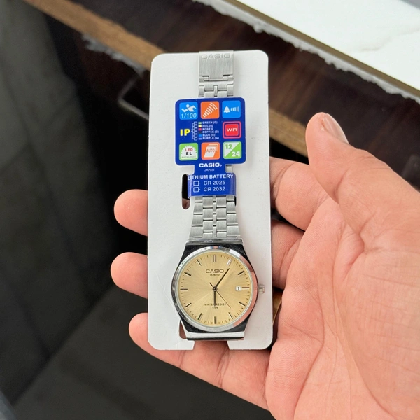 The CABA Elegant Dial Stainless Steel Analog Watch for Men & Women | Water Resistant, Date Display